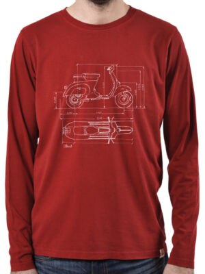 VESPA PLANO M/L Granate