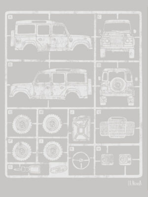 PLASTIC CAR M/C Gris Medio Pig.