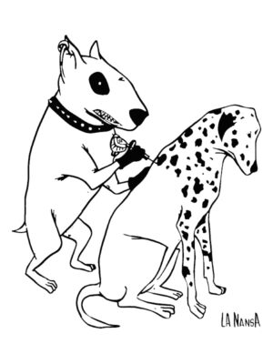 TATTOO M/C Purple Pig.