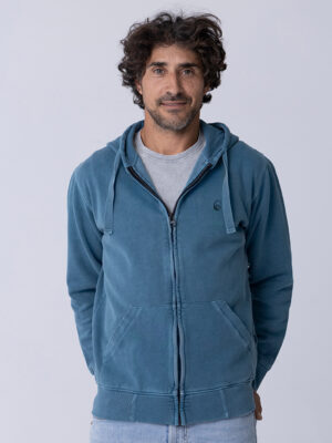 OVAL NANSA Jer. Cremallera Bordado Azul Egeo Pig.